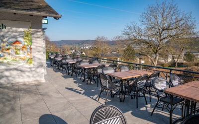The restaurant’s terrace has been renovated